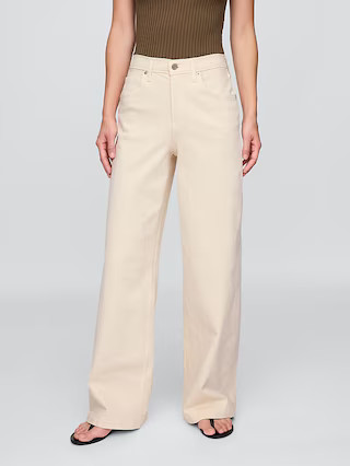 High Rise Stride Wide-Leg Jeans | Gap (US)