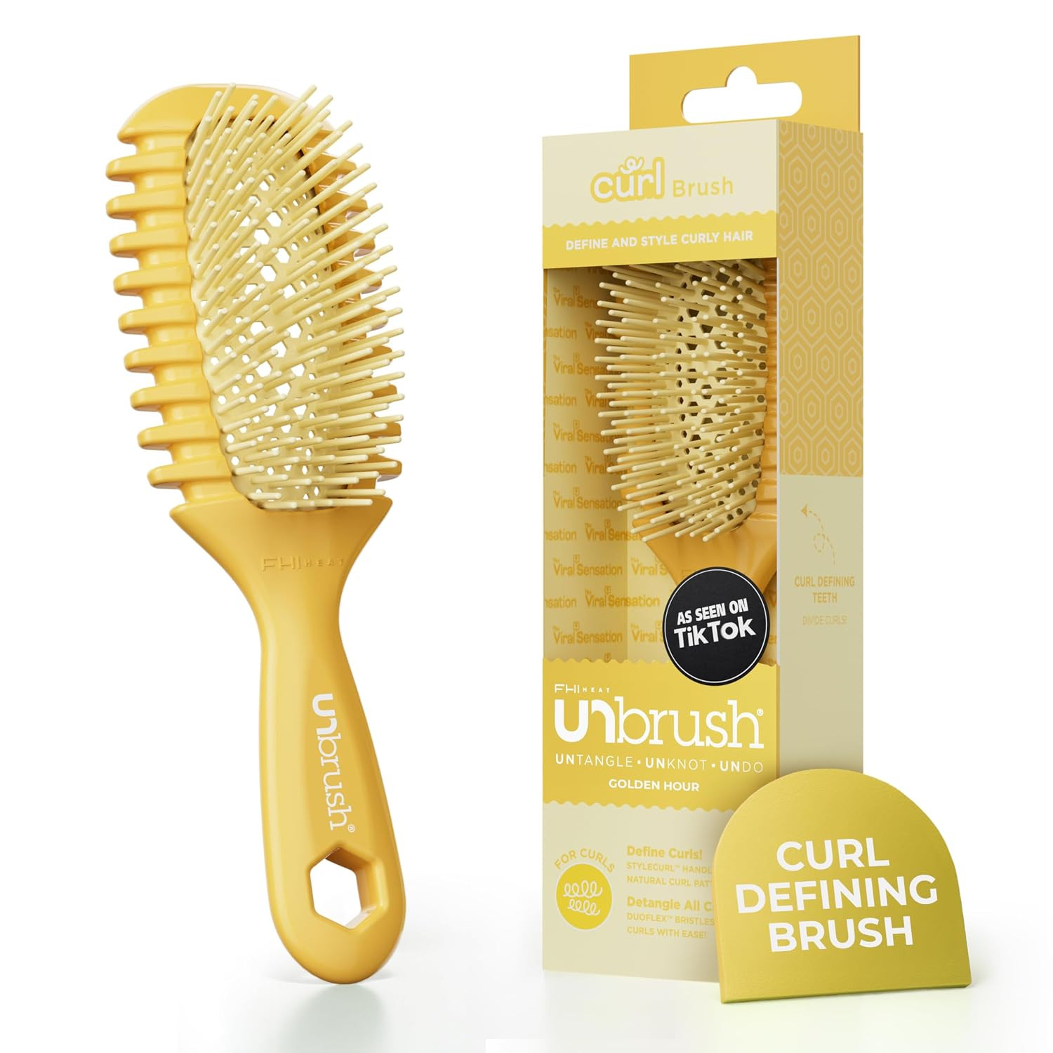 FHI Heat UNbrush Curl Detangling Brush for use on Wet Hair Only | Amazon (US)