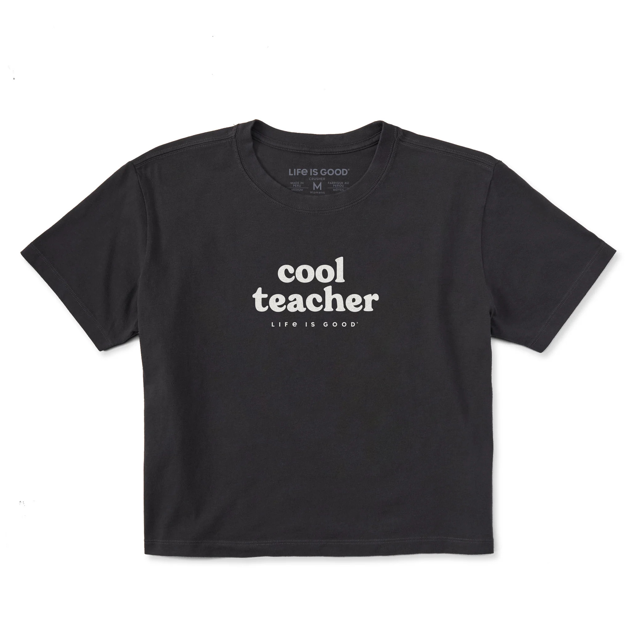 Women's Cool Teacher Stack Short Sleeve Crusher Boxy Tee | Life is Good