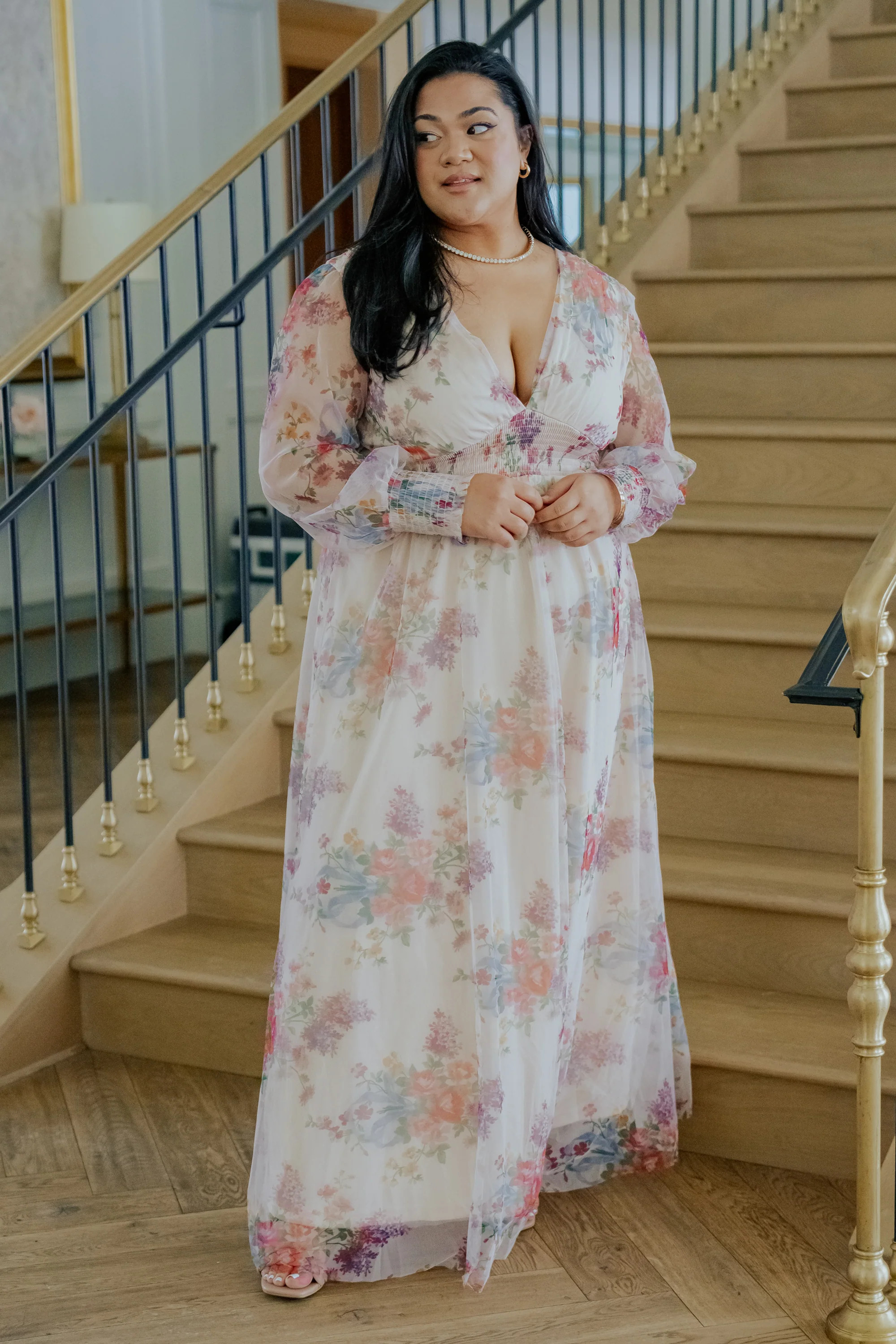 Layla Tulle Maxi Dress | Romantic Floral | Baltic Born