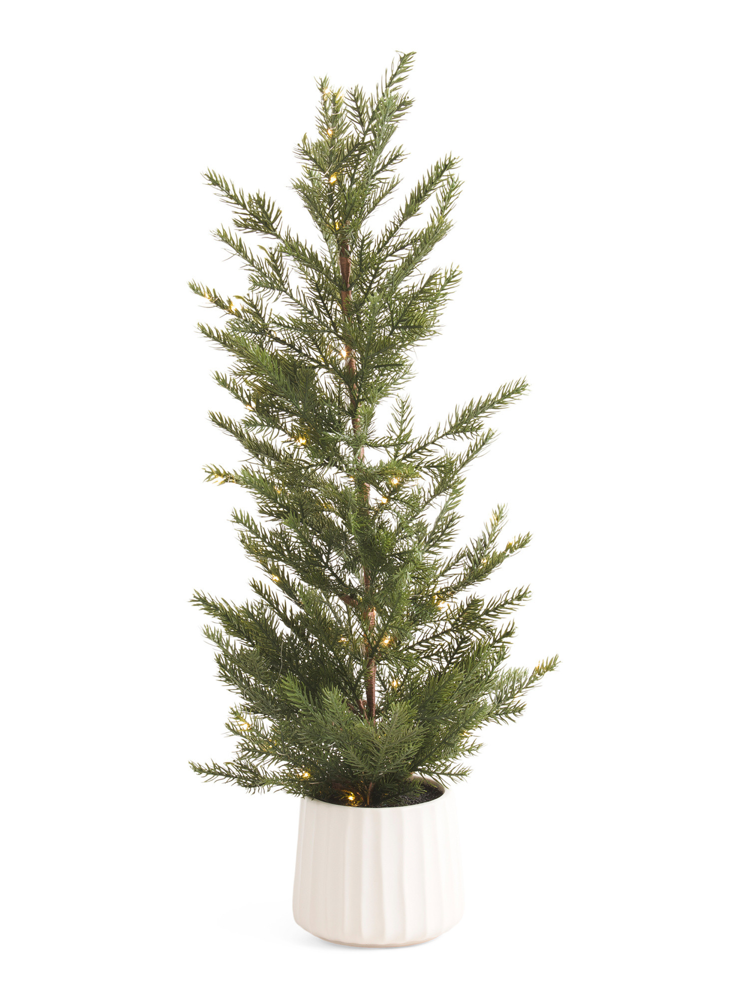 3ft Pre Lit Pinecone Tree In Taper Line Pot | TJ Maxx