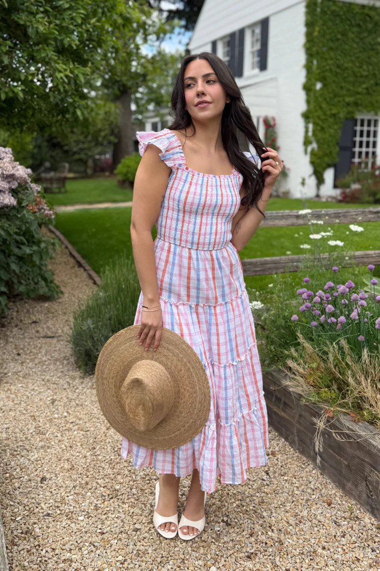 Vero Check Midi Dress | Confête