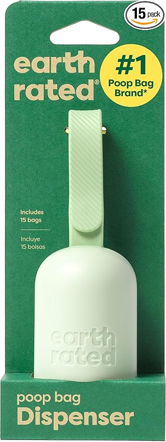 Earth Rated Dog Poop Bag Holder, Durable and Guaranteed Leakproof, Unscented, Dispenser with Star... | Amazon (US)