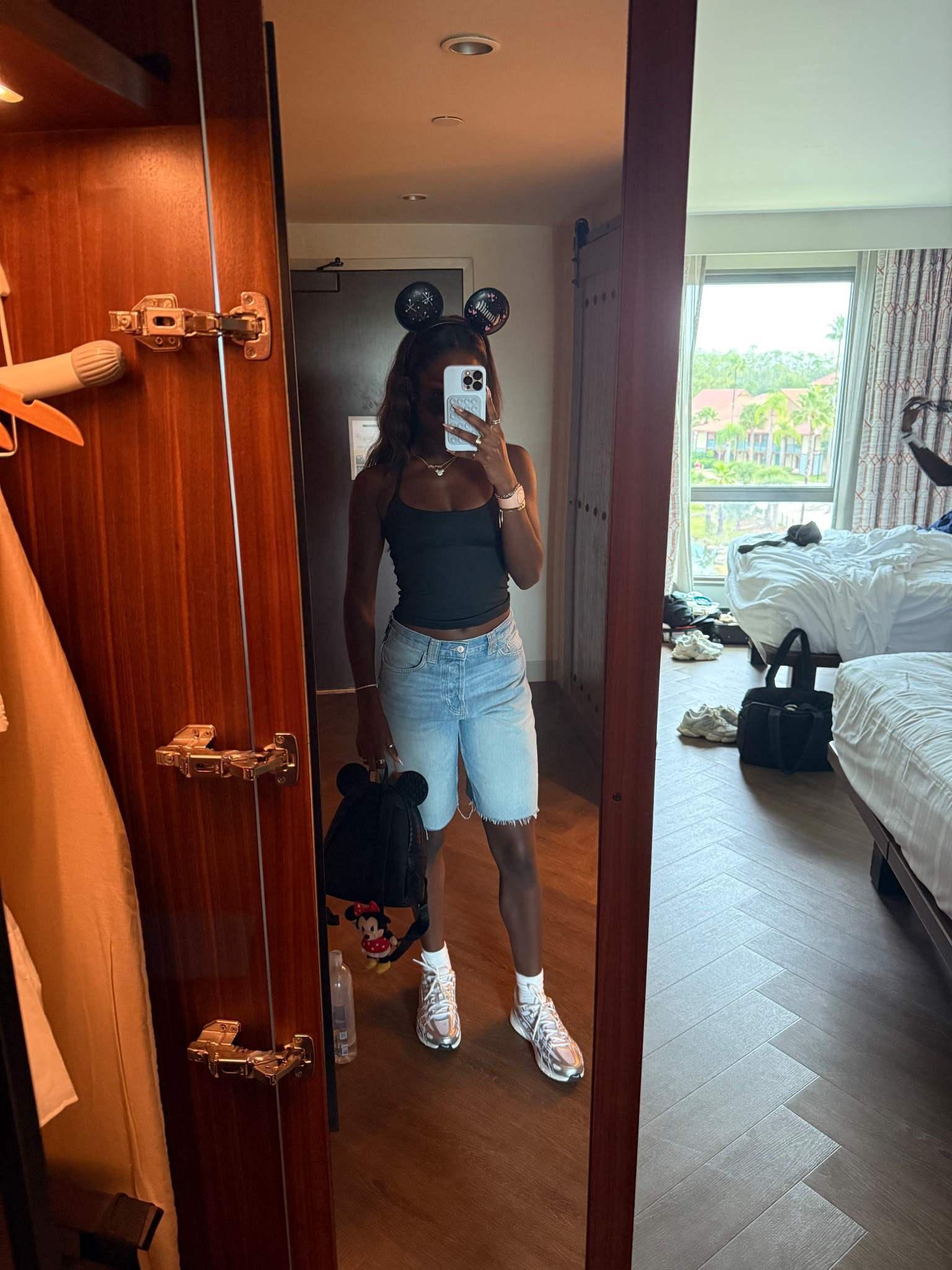 Day 2 Disney Fit 🏰 Wearing a small in the tank and a 27 in the shorts so they fit a little looser 

#LTKSeasonal