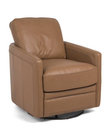 27x36 leather turner swivel glider accent chair | TJ Maxx