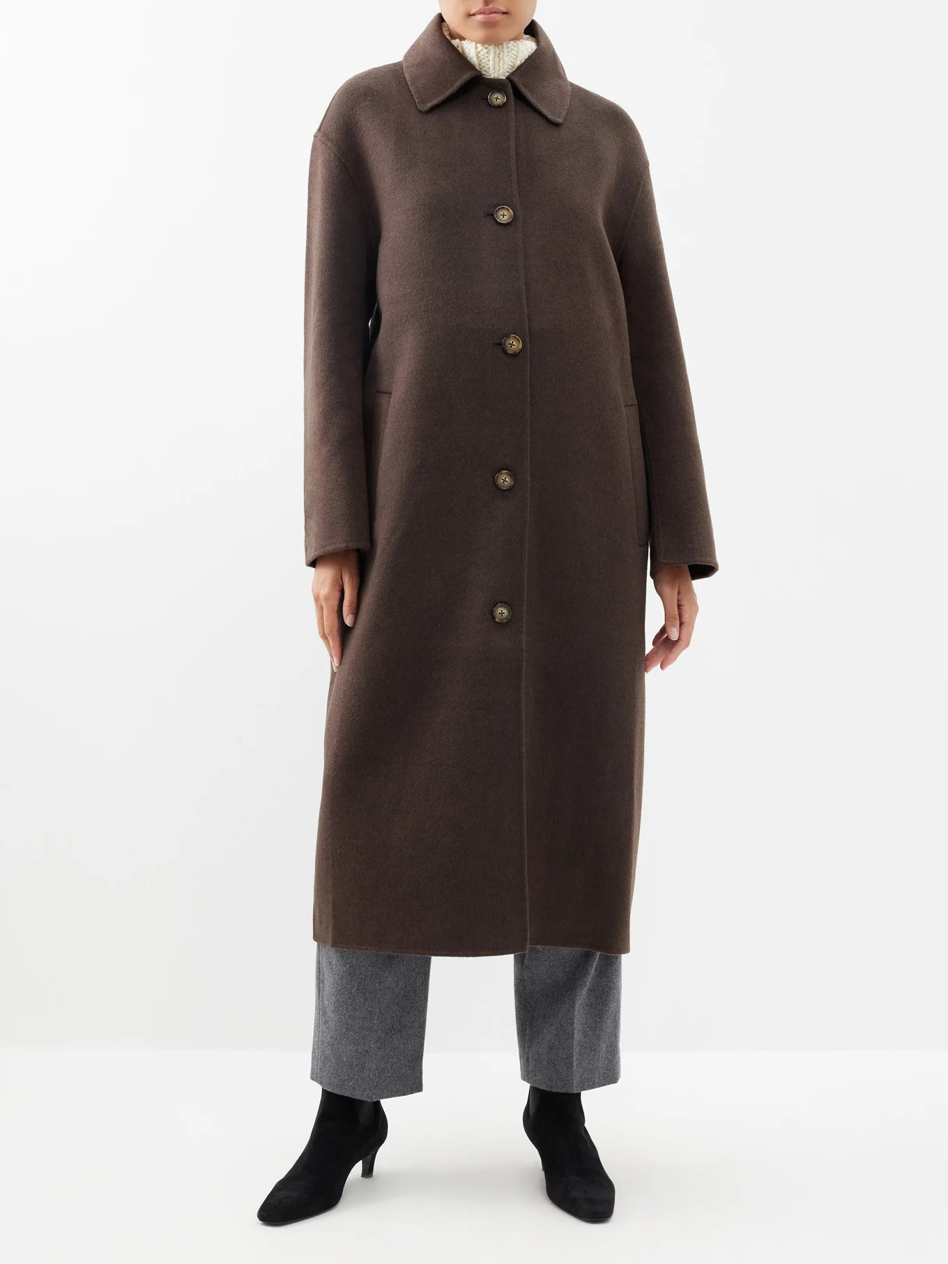 Pressed-wool car coat | Toteme | Matches (US)