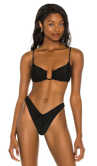 the Stassi Top | Black Bikini Set Black Bathing Suit Black Swimsuit Revolve Swim | Revolve Clothing (Global)