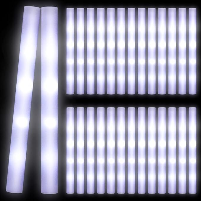 Yinder 100 Pcs LED Glow Sticks, 18.9 Inches Light up Batons with 3 Modes Flashing Light up Stick ... | Amazon (US)