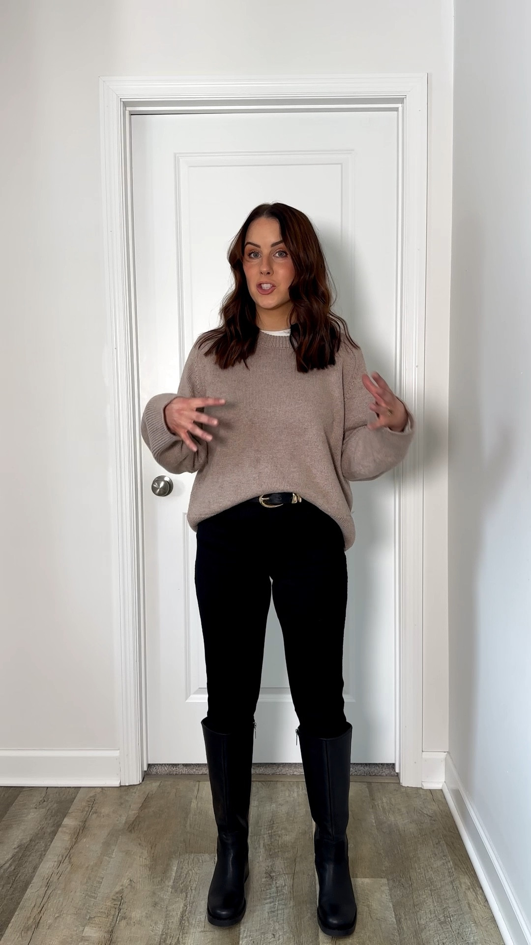 An easy way to update your skinnies with just three swaps! Same base, just updated style!

tall waterproof boots 60% off + ship free and my $15 long sleeve white top is BOGO free! 

size down one in these skinnies - they’re petite friendly! M sweater, s long sleeve, boots tts 

#LTKSaleAlert #LTKPetite #LTKSeasonal