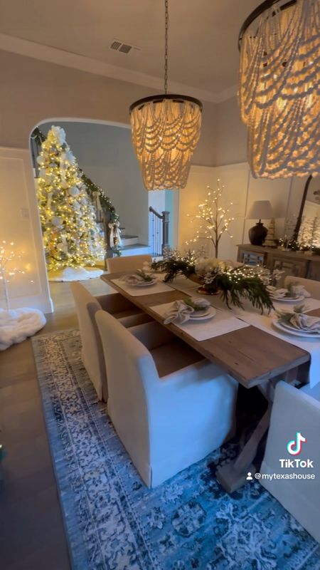 Christmas dining room decor 

#LTKHoliday #LTKhome #LTKCyberWeek