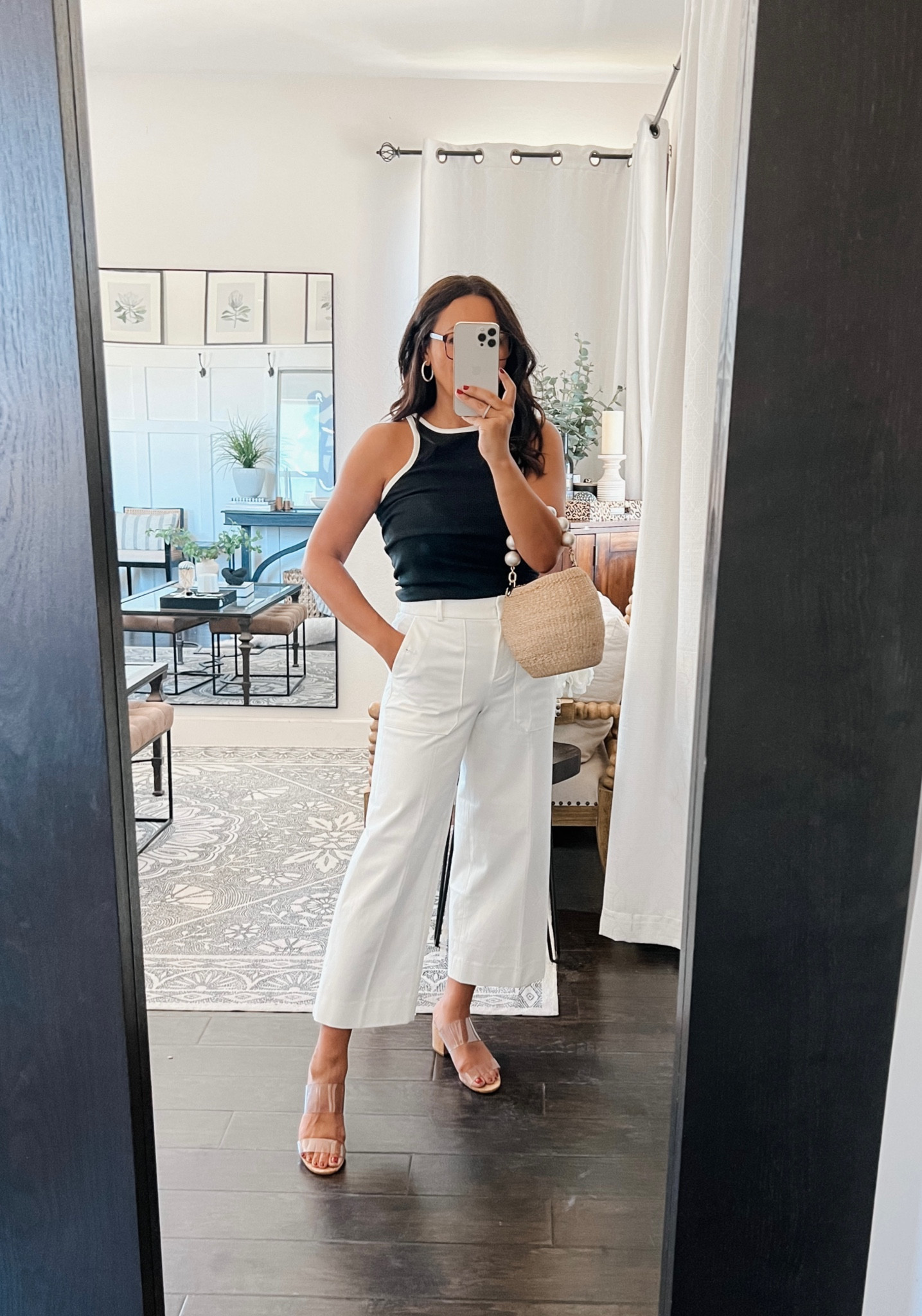 Pants also come in navy and black. TTS I’m in petite.
Tank TTS

#LTKunder100 #LTKFind
