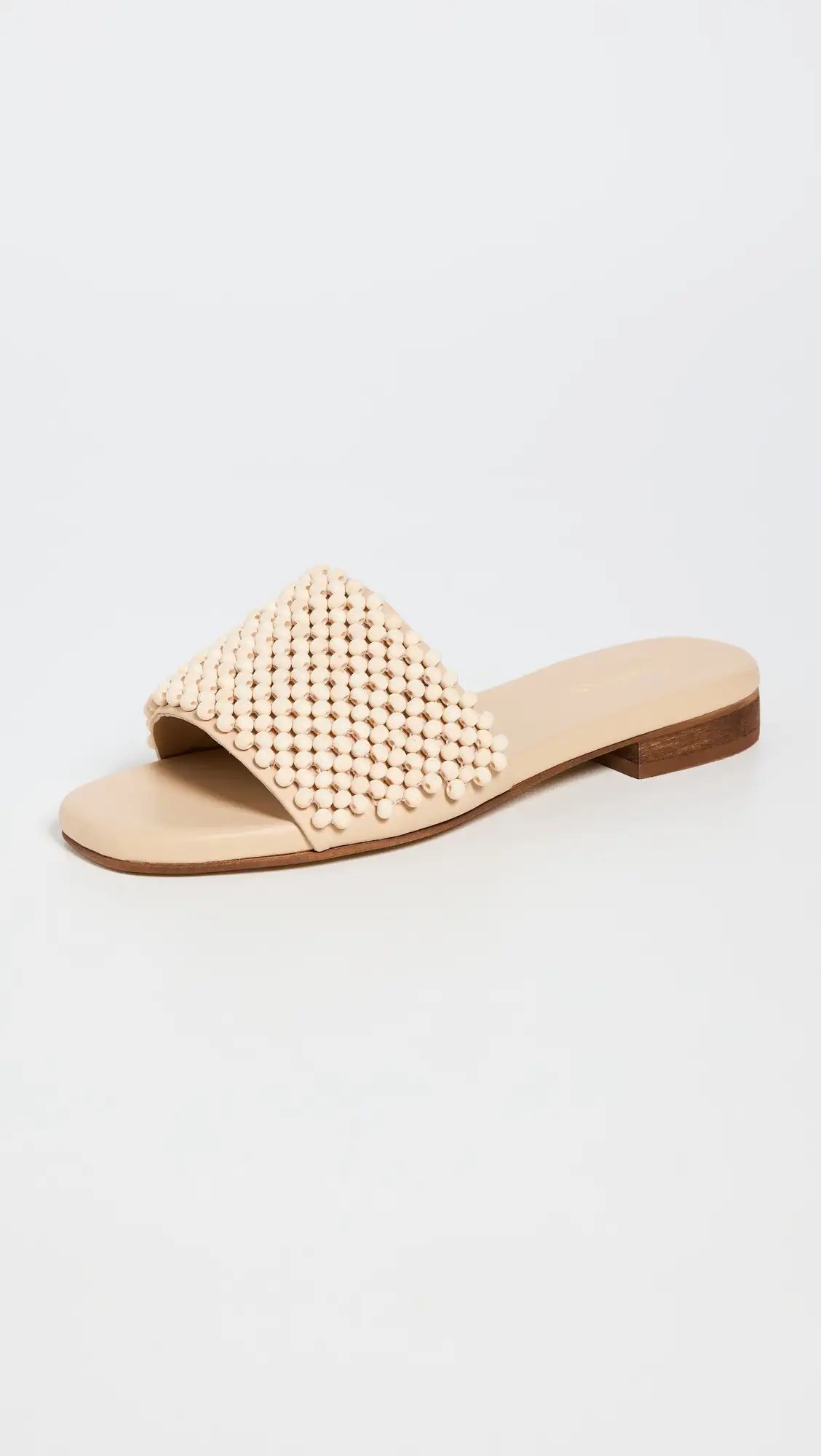 KAANAS Aju Hand Beaded Slide Sandals | Shopbop | Shopbop