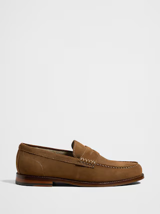 Classic Suede Penny Loafer | Banana Republic Factory
