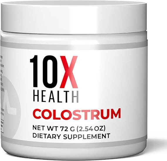 10X Health Bovine Colostrum Powder - Organic Colostrum Supplement Powder with Cat’s Claw Extrac... | Amazon (US)