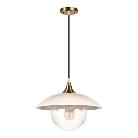 Alice Glass and Metal Dome Pendant Lamp | World Market