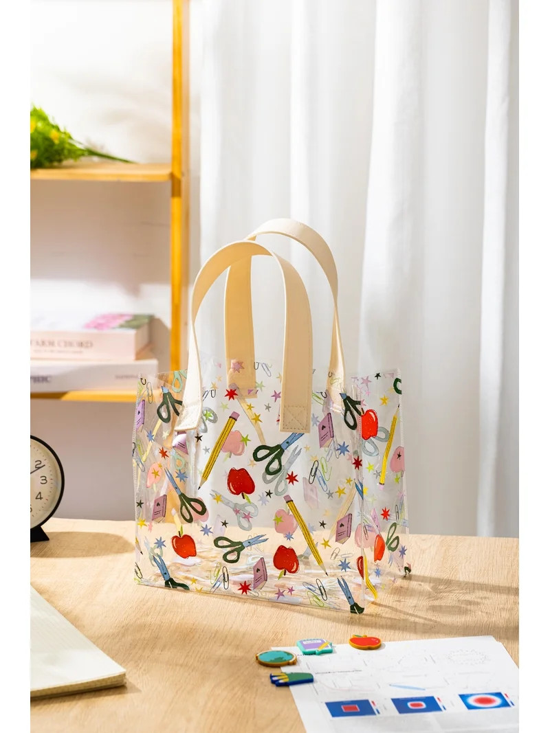 Scissors Pattern Gifting Tote, 9.60 x 14.37 x 5.43 in, Reusable Handheld Bag | Walmart (US)