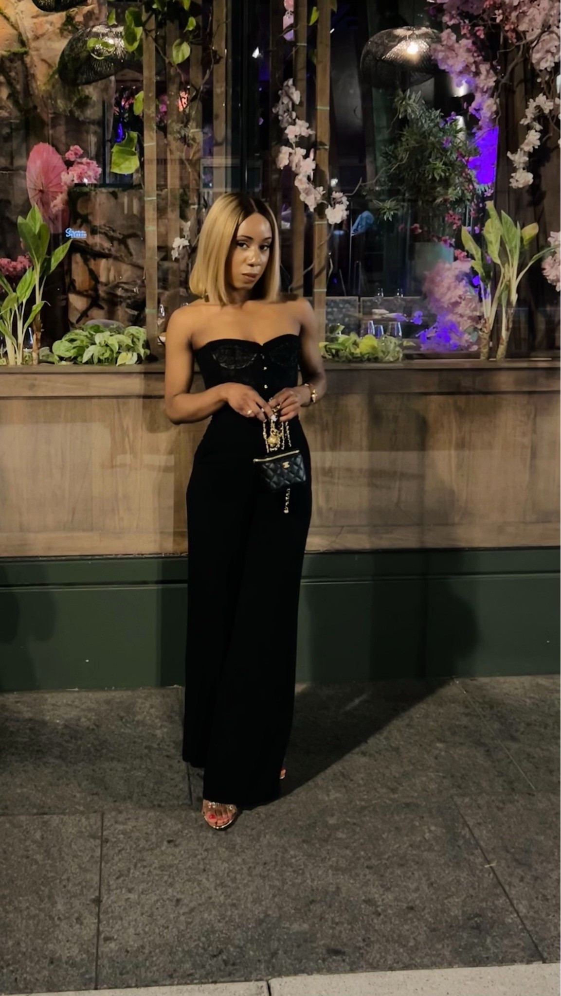 Corset top 
Black pants
Vanity bag

#LTKootd #LTKPetite #LTKBeauty