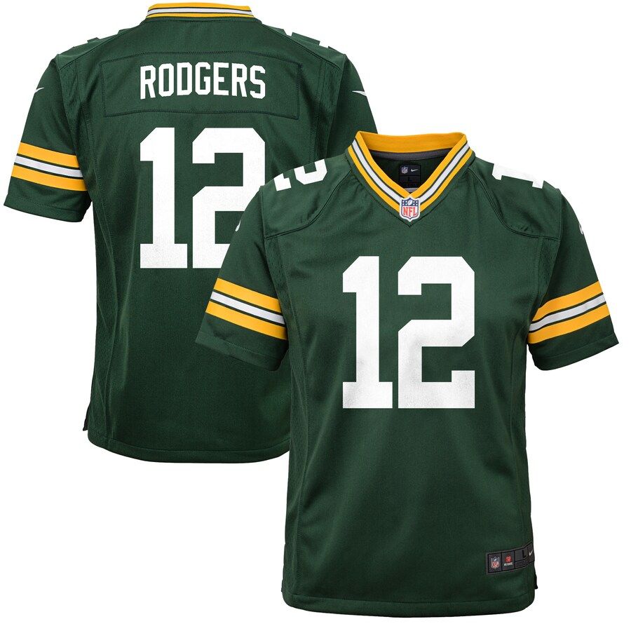 Aaron Rodgers Green Bay Packers Nike Youth Game Jersey - Green | Fanatics