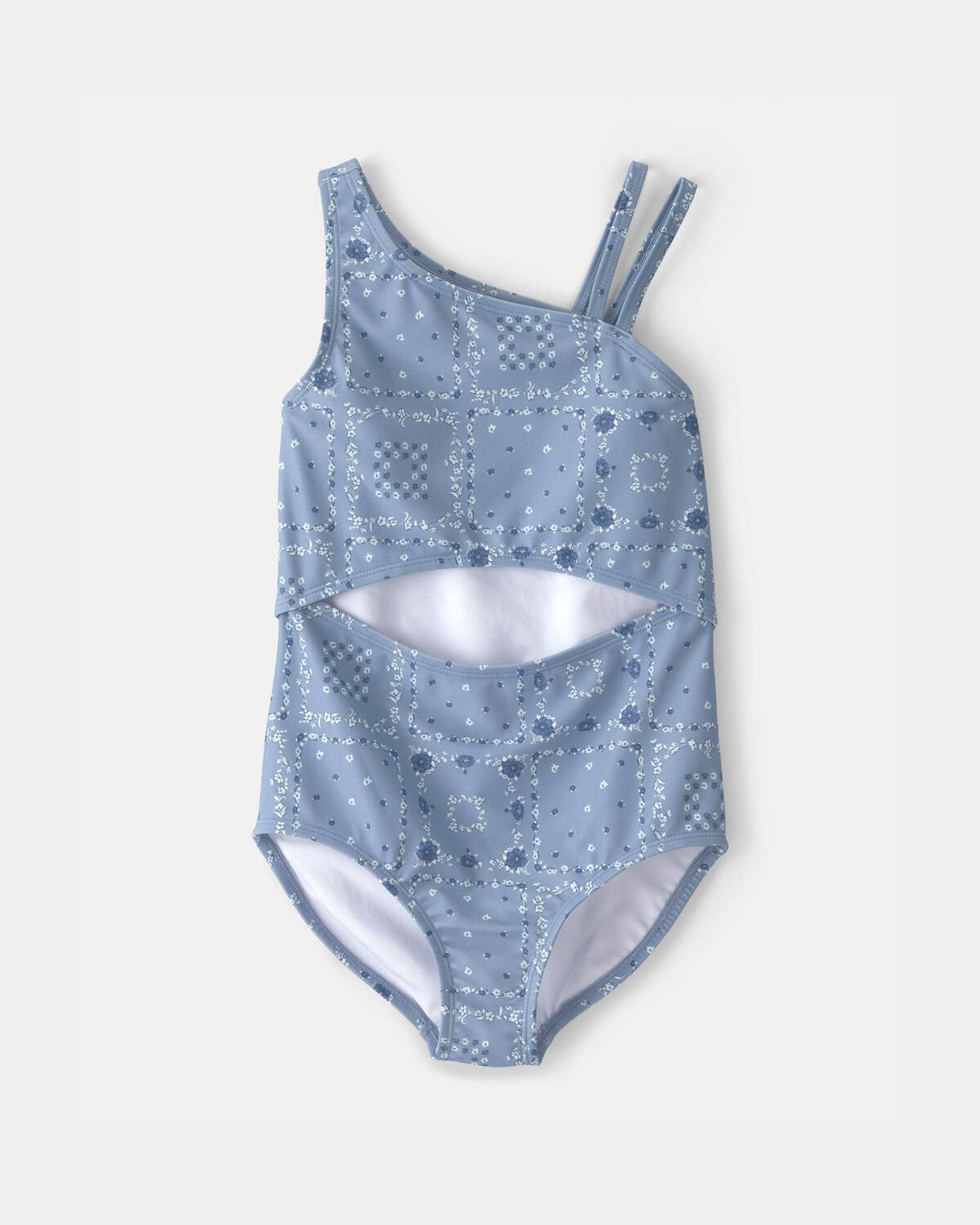 Girls Bandana Floral 1-Piece Swimsuit - Blue | Carter's Inc