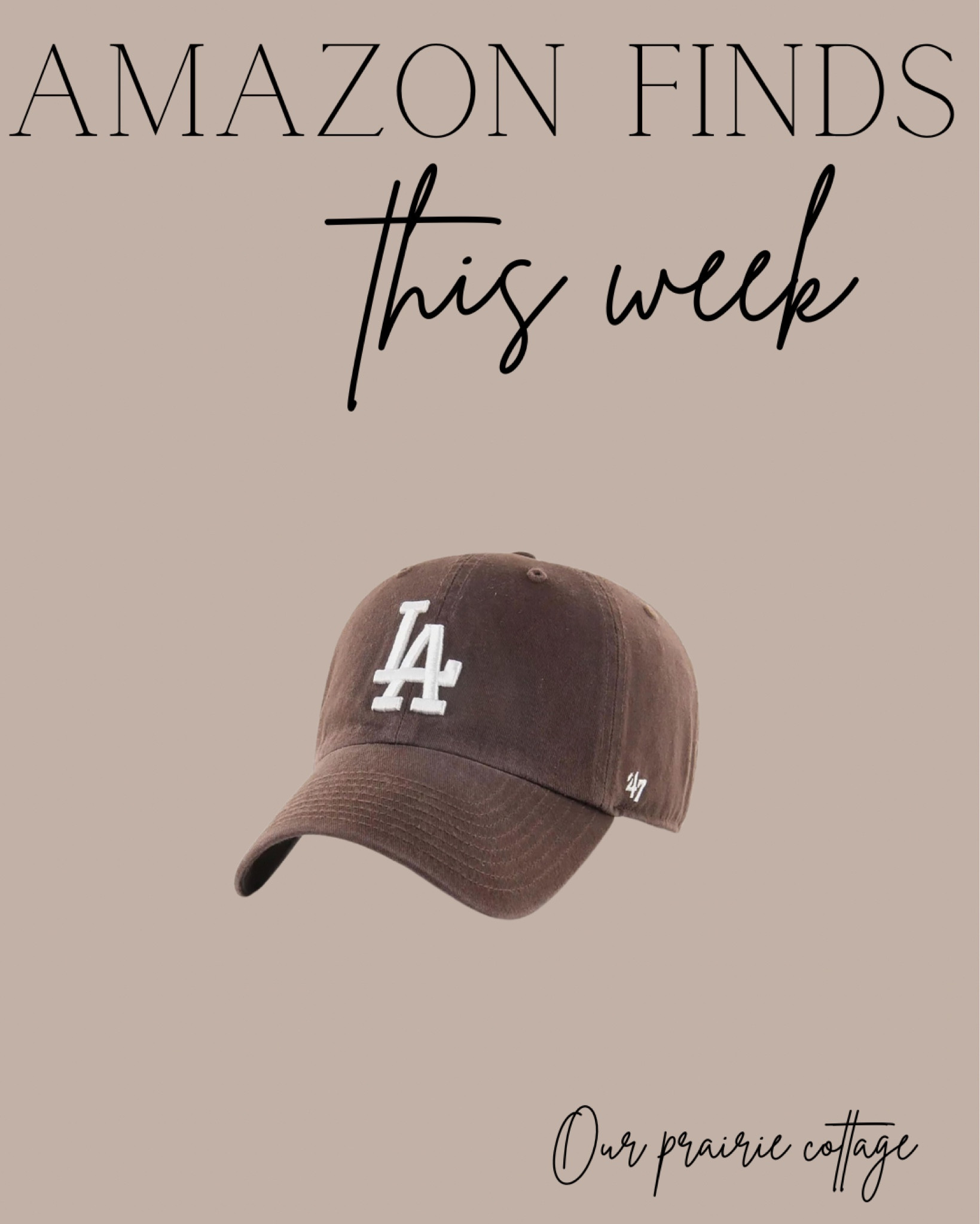Amazon find! LA ball hat 

#LTKMostLoved #LTKfindsunder50 #LTKstyletip