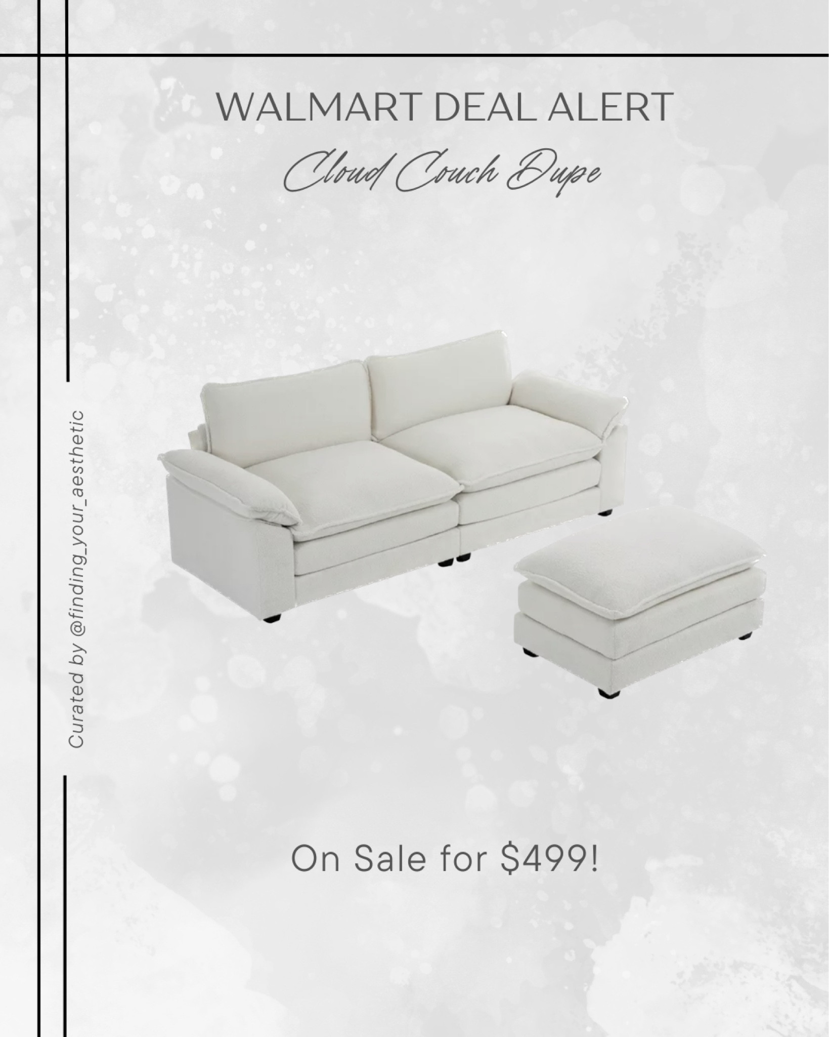 Amazing RH cloud couch dupe that you can buy now on sale for $499!! This will sell out. If you love the Modular couch style, this is a great piece  

RH couch, modern sectional, large sectional, u-shaped couch, modern sectional beige, track arm couch, modern sofa white, sectional with ottoman, living room sectional, Amazon finds, Amazon home

#LTKhome #LTKfamily