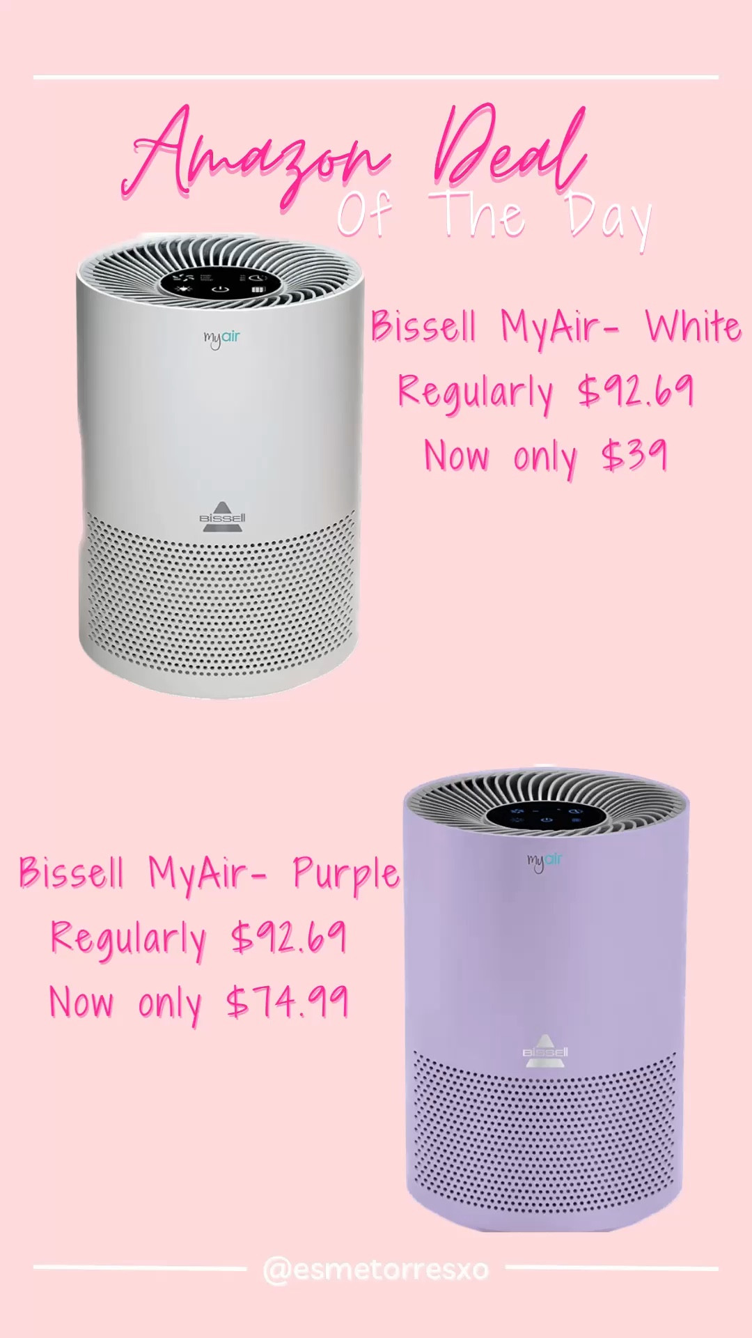 Amazon Deal of The Day- Bissell MyAir Air Purifier on sale! 

I've had the white one for about year in my master bedroom and love it!

#LTKunder100 #LTKhome #LTKunder50