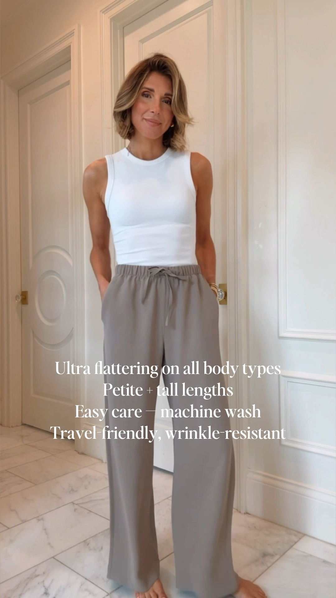 The viral pants that got everyone styled 3 ways got spring. I'm 5'7 wearing the regular size small fit ts