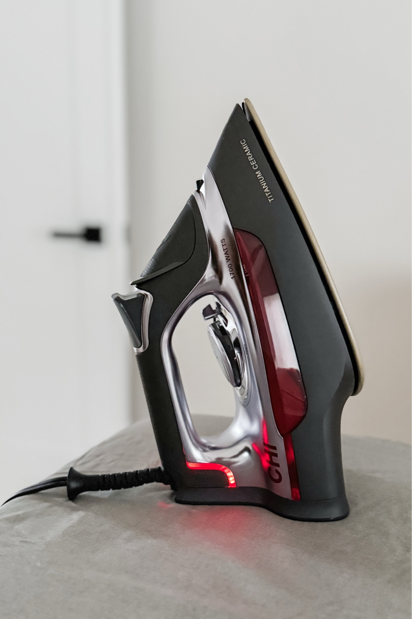 I am normally a steamer kind of gal (retail employee life! 🤣), but sometimes you’ve gotta break out the heavy duty appliance for the thicker fabrics and deeper wrinkles. We just bought this CHI brand clothing iron and we’re so impressed so far! Highly recommend if you’re in the market for a new iron because the ceramic plate is more gentle on fabrics (and doesn’t rust like metals!). I will say that it’s fairly heavy, but I think that’s effective for helping smooth out wrinkles!

#LTKHome