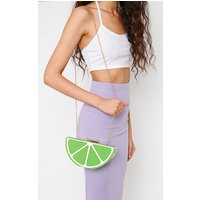 Lorian Lime Clutch | PrettyLittleThing US