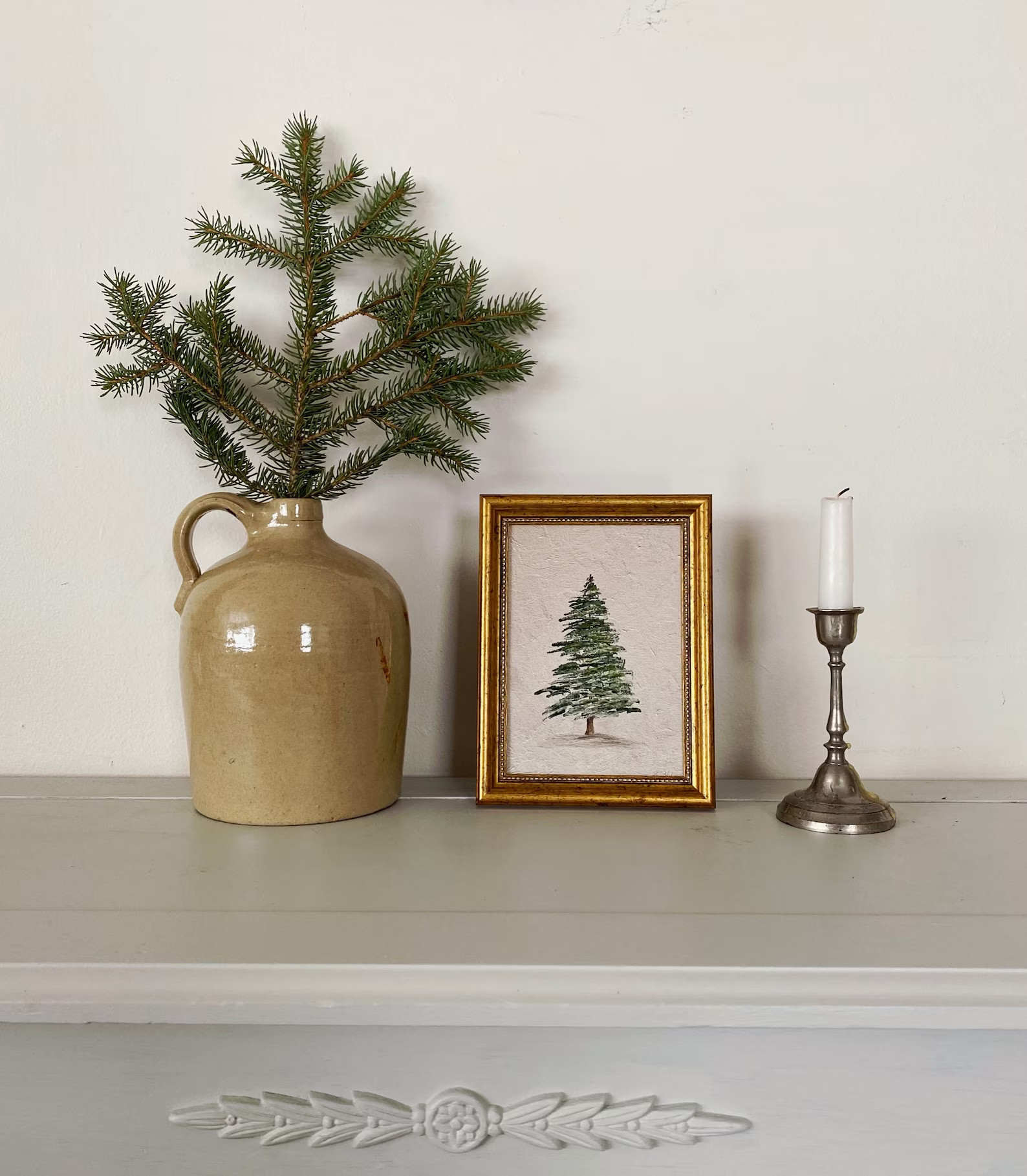 PINE TREE Art Print - Unframed Oil Painting Print - Winter Oil Painting - Tree Painting Art - Pin... | Etsy (US)