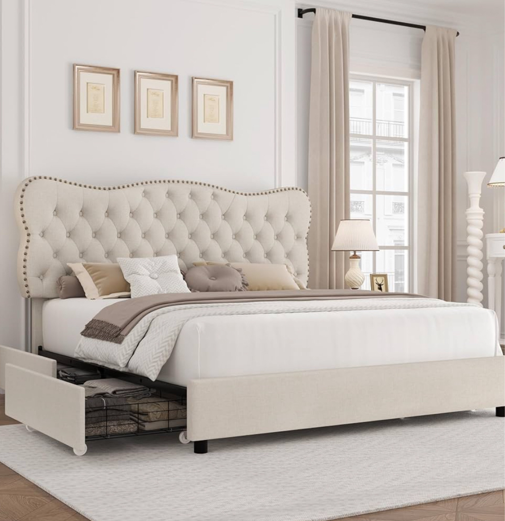 Queen Bedframe with storage drawers 

#bedroom #queenbed #bedframes #bedroomstorage #primedeals #amazonprimedeals 

#LTKHome #LTKxPrimeDay