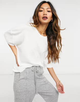 Mango oversized tee in white | ASOS (Global)