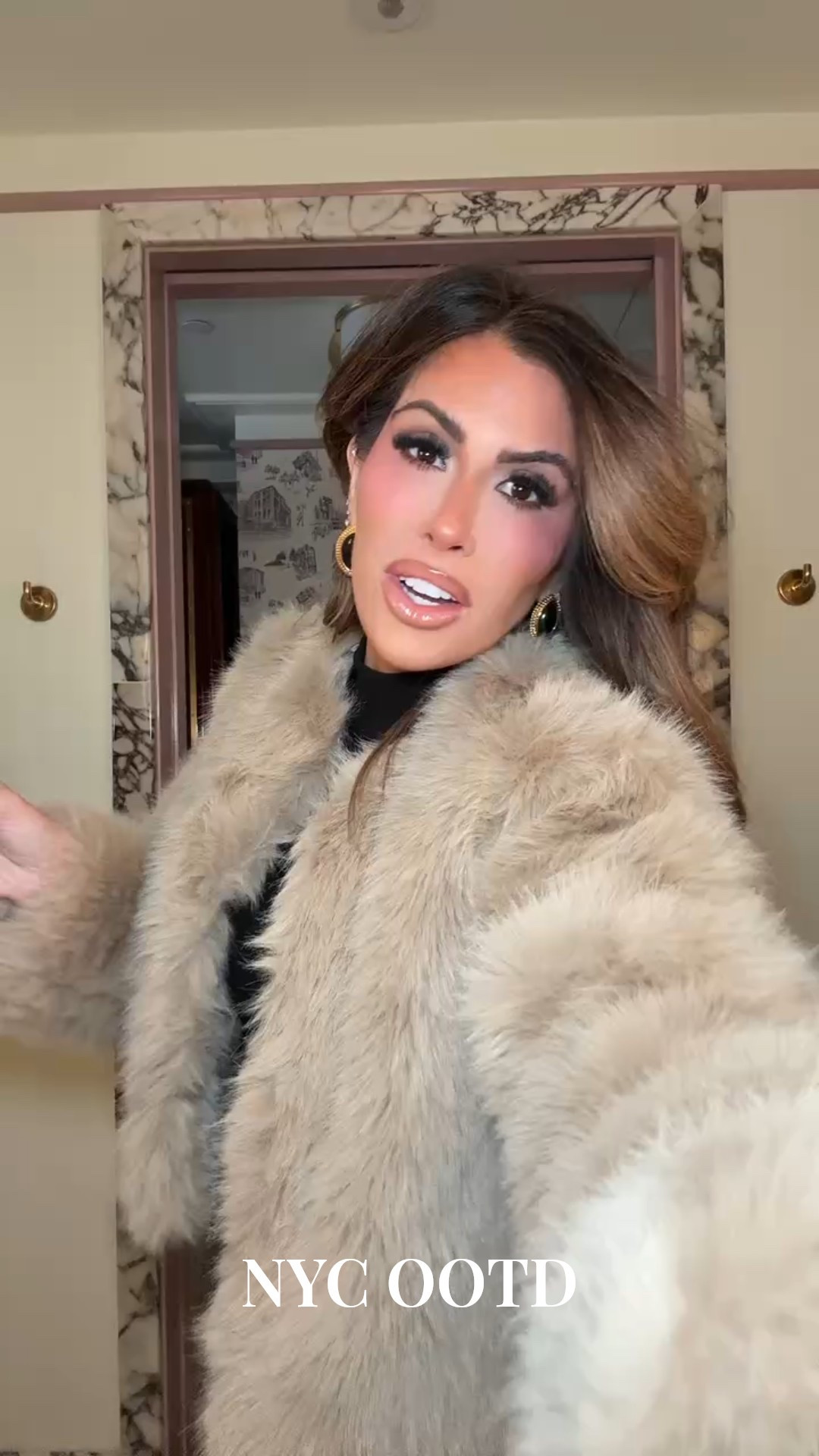 NYC outfit of the day! I’m wearing a size small in everything! 

Faux Fur Coat, Satin Balloon Pants, Black turtleneck, Zara satin pants, Satin pants, Zara Balloon pants, Cropped fur jacket, Fur Jacket, Jacket, Emily Ann Gemma

#LTKootd #LTKHoliday #LTKSeasonal