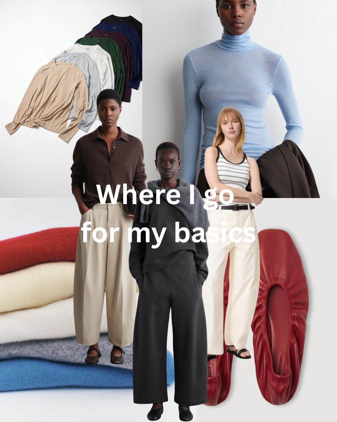 The backbone of my wardrobe. Simple, quality, and on repeat.

Stores I know and trust.  For me, no need to shop anywhere else. I like the cut, quality and value.

UNIQLO I wear a medium or a large.  They run small.

Assembly Label true to size.

COS true to size.

#LTKstyletip #LTKaustralia #LTKover50style