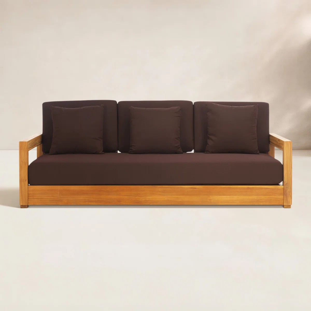 Melrose 76.55'' Teak Outdoor Sofa | Wayfair North America