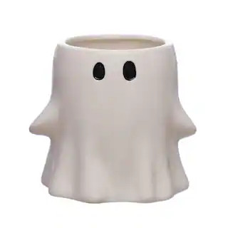 5.25" White Ghost Ceramic Decorative Container by Ashland® | Michaels | Michaels Stores