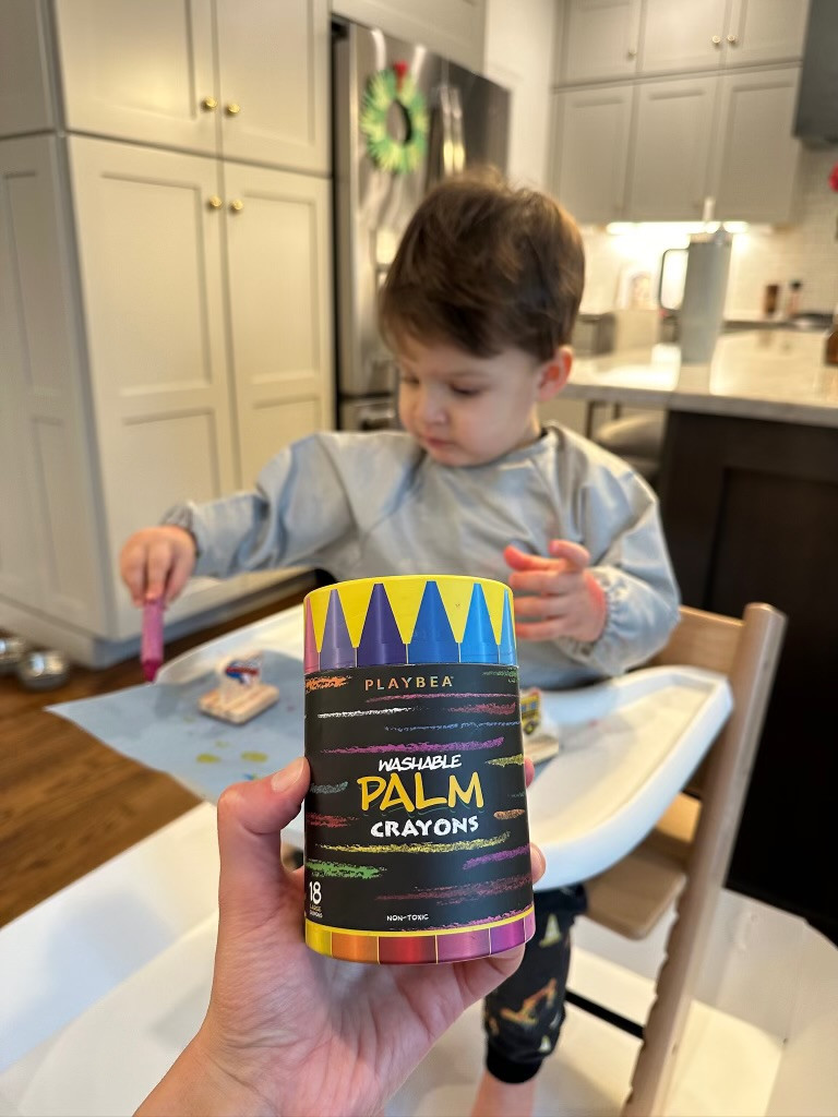 jumbo crayons for little hands under $10 from Amazon!🖍️✨🥹 great for developing their fine motor skills!

palm crayons, Amazon find, Amazon toy for toddler, toddler activities, stokke trip trappe, high chair, food catcher attachment for high chair, toddler toy, non toxic toddler toy, Montessori toy, Grace White, A Southern Drawl

#LTKFindsUnder50 #LTKFamily #LTKKids