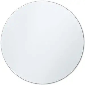 Better Bevel 24" x 24" Frameless Round Mirror | Polished Edge | Amazon (US)