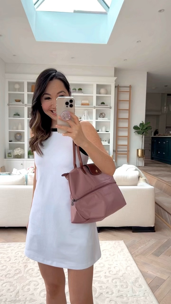 The cutest little athleisure dress paired with the most practical expandable mom tote! ❤️ 

I took a size medium in the dress 😊 

#LTKBaby #LTKActive #LTKxNSale