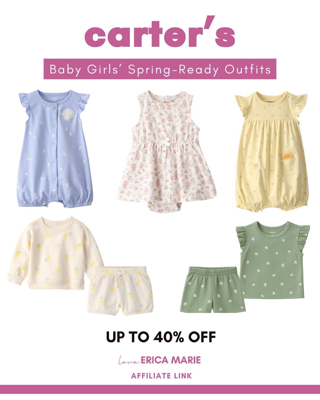 Baby Girls’ Spring-Ready Outfits up to 40% off

#LTKBaby #LTKSeasonal #LTKSpringSale