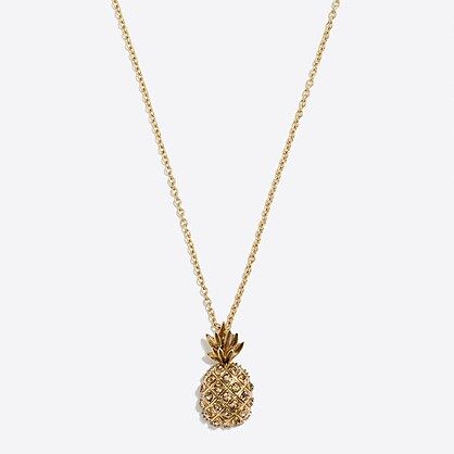 Pineapple pendant necklace | J.Crew Factory