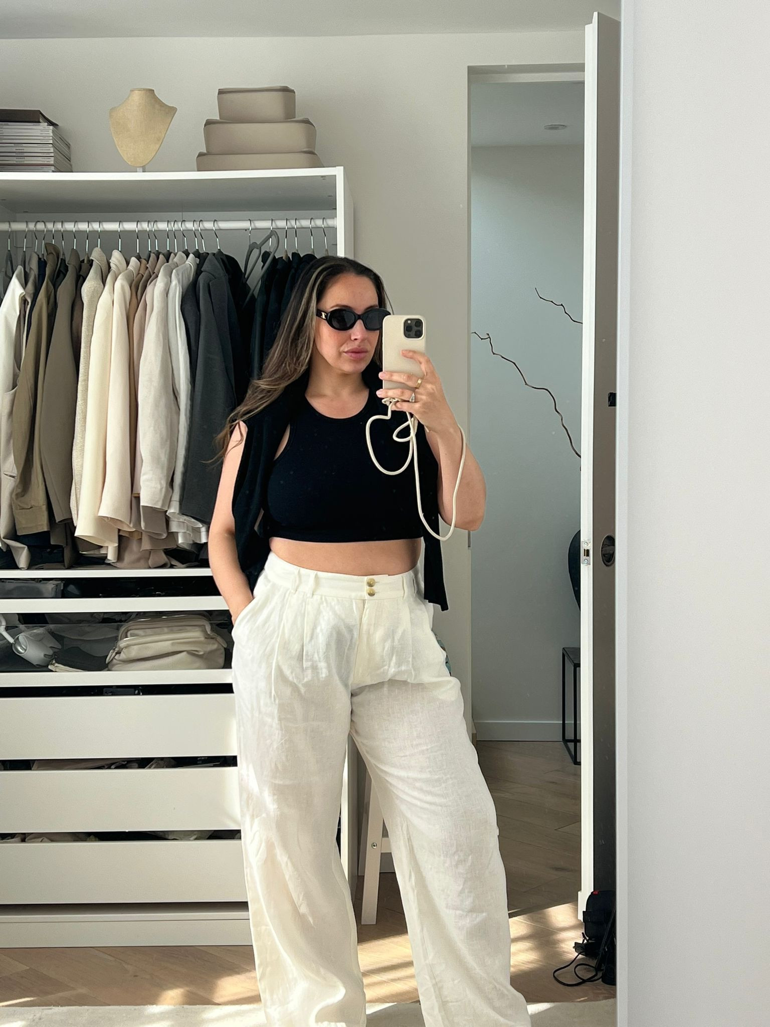 Trousers - Jag Eleanor Linen Smart Pant.

Top - Uniqlo Bra Crop Top

Sunglasses - Loewe 

Pretty Lavish - Button Up Knit Cardigan 

#LTKcurves #LTKsummer #LTKstyletip