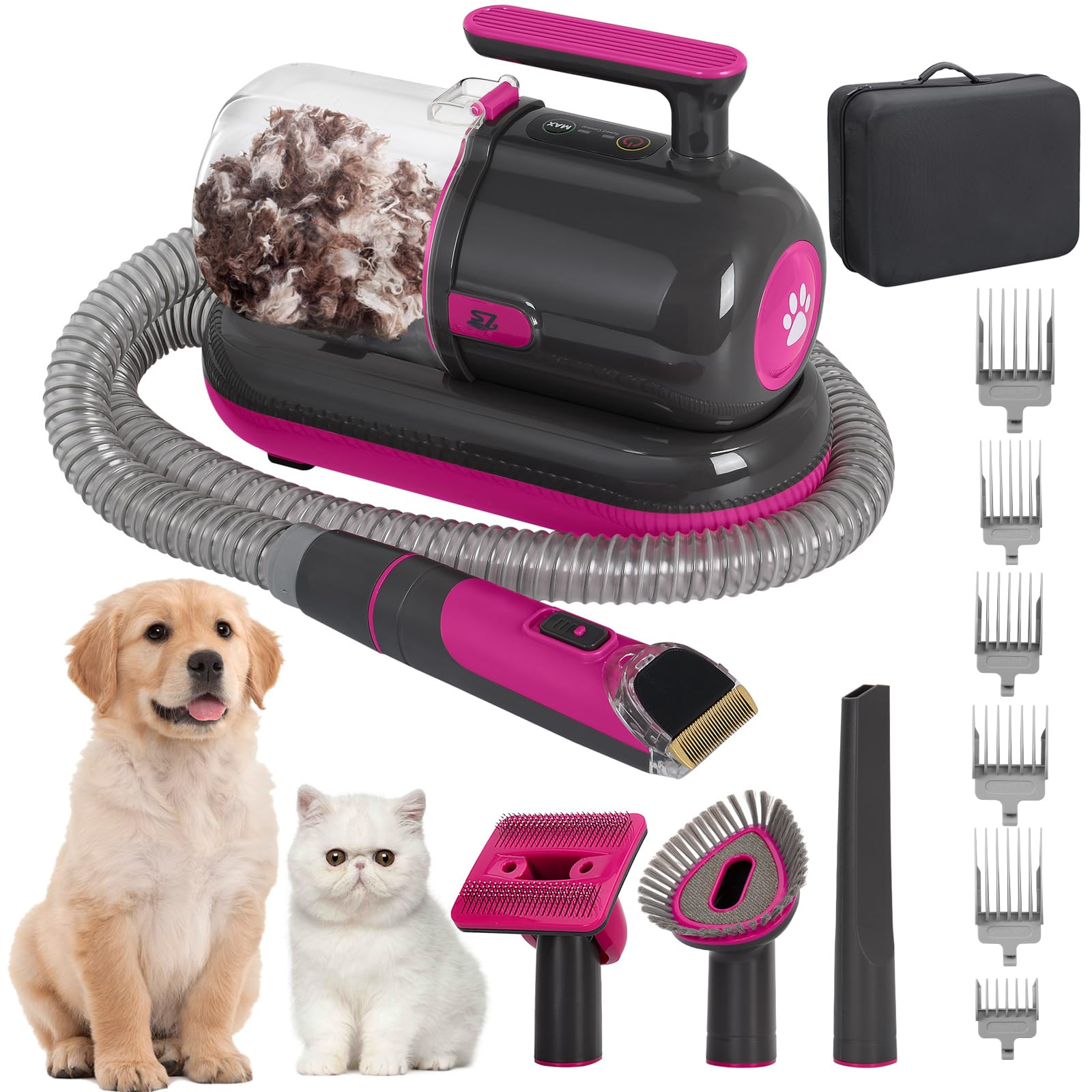 S7 Pet Grooming Kit with 99% Vacuum Suction for Pet Hair – Professional Clippers and 5 Essentia... | Amazon (US)