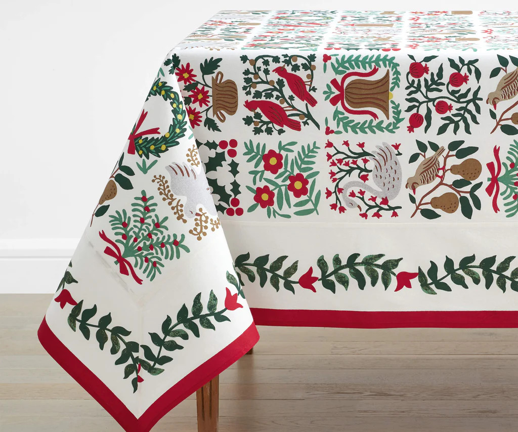 Cotton Tablecloth - Christmastide | Rifle Paper Co.