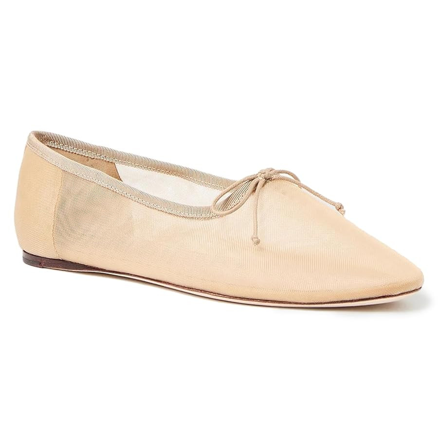 Amazon.com | UBWDU Mesh Ballet Flats for Women Round Closed Toe Mary Jane Flats Ballerina Shoes w... | Amazon (US)