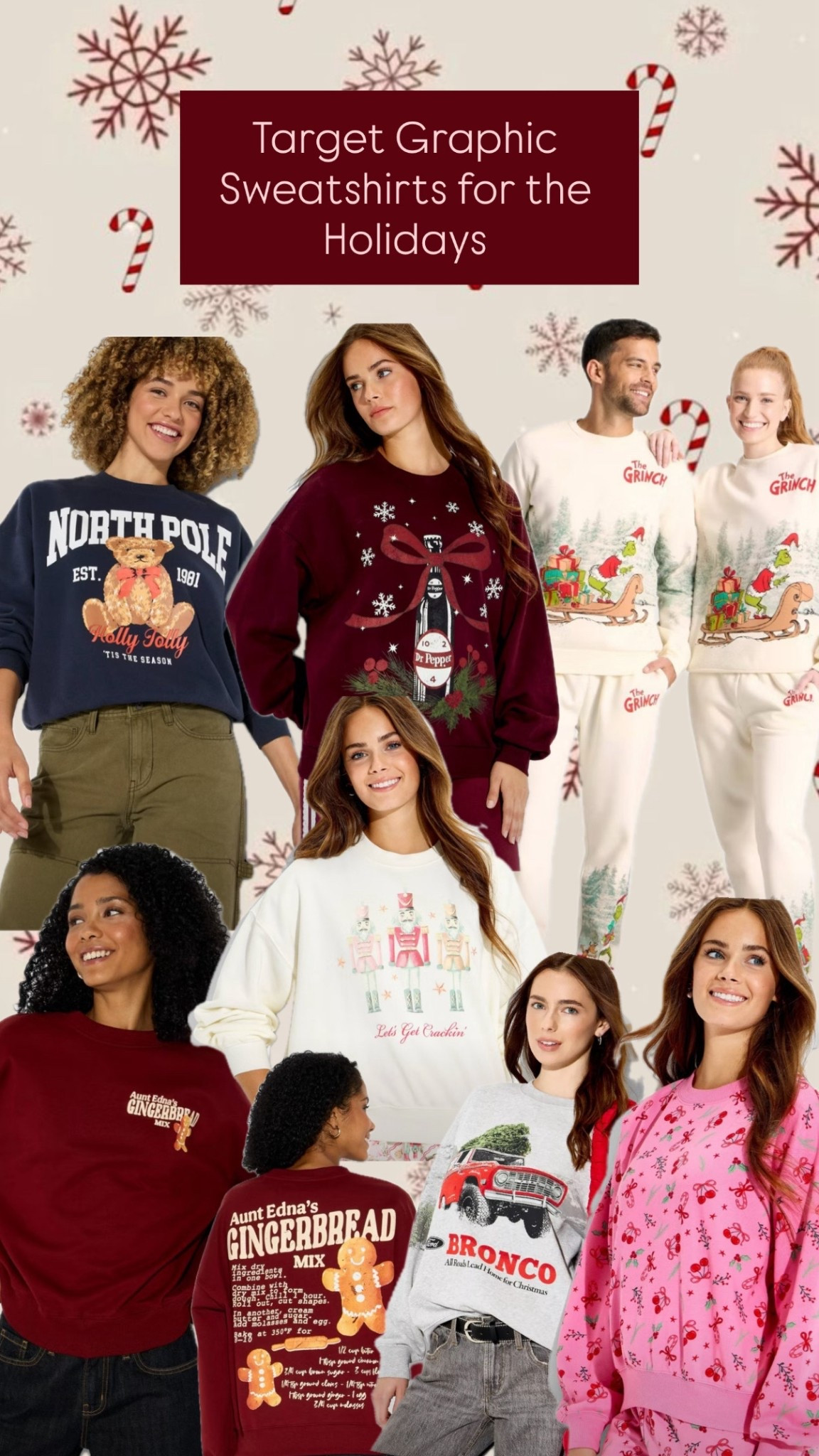 Target graphic sweatshirts for the holidays! 

#LTKFindsUnder50 #LTKFindsUnder100 #LTKStyleTip
