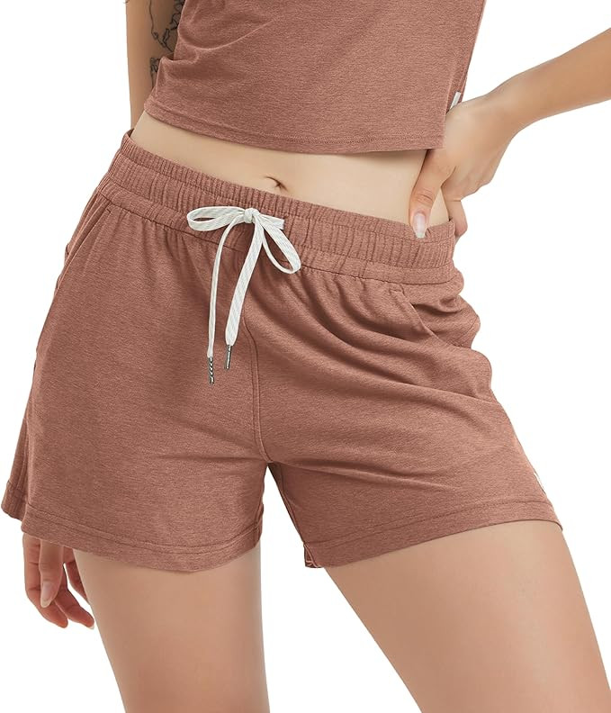 ODODOS Women's Relaxed-Fit Shorts Ultra Soft Stratum Tech Mid Rise Shorts with Pocket 3.5" Inseam... | Amazon (US)