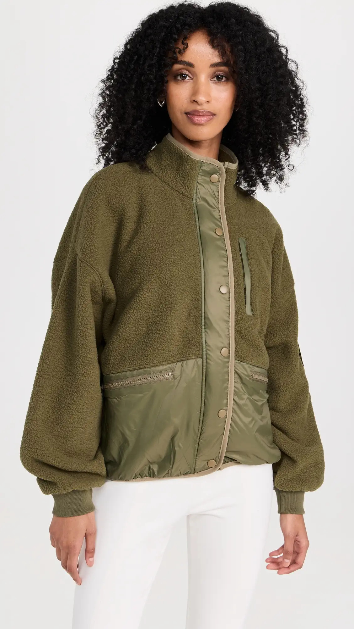 MWL by Madewell Drapey Sherpa Buick Jacket | Shopbop | Shopbop