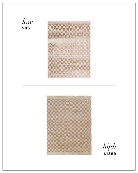 High / Low : Checkered Rug

#LTKhome #LTKfindsunder100