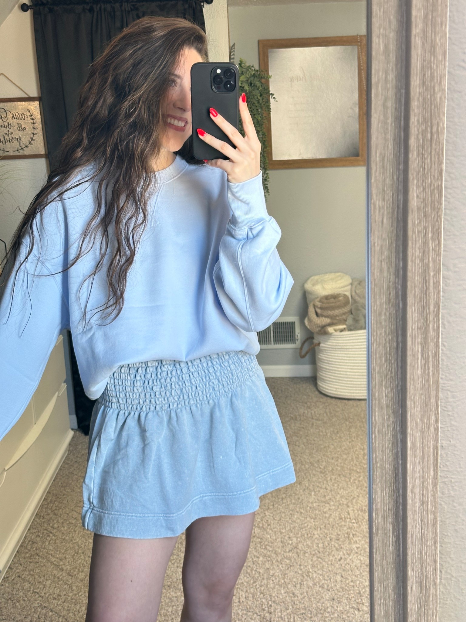 Cute and comfy aerie fit!

Crewneck - small
Skirt - small

Everything is true to size!

#LTKWatchNow #LTKSpringSale #LTKSeasonal